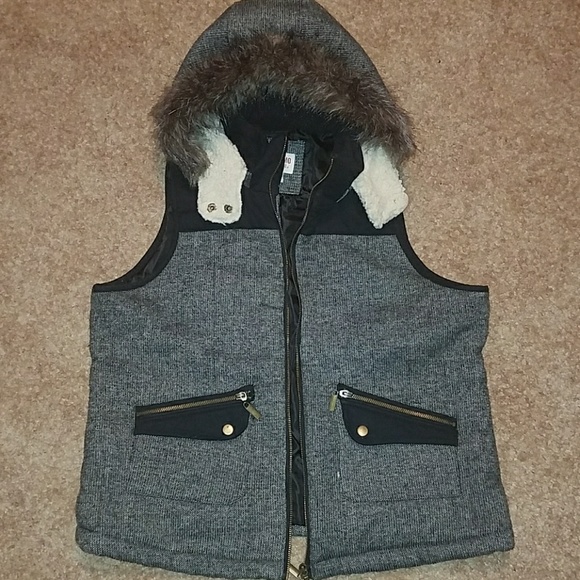Mossimo Supply Co. Jackets & Blazers - Women's Charcoal Vest